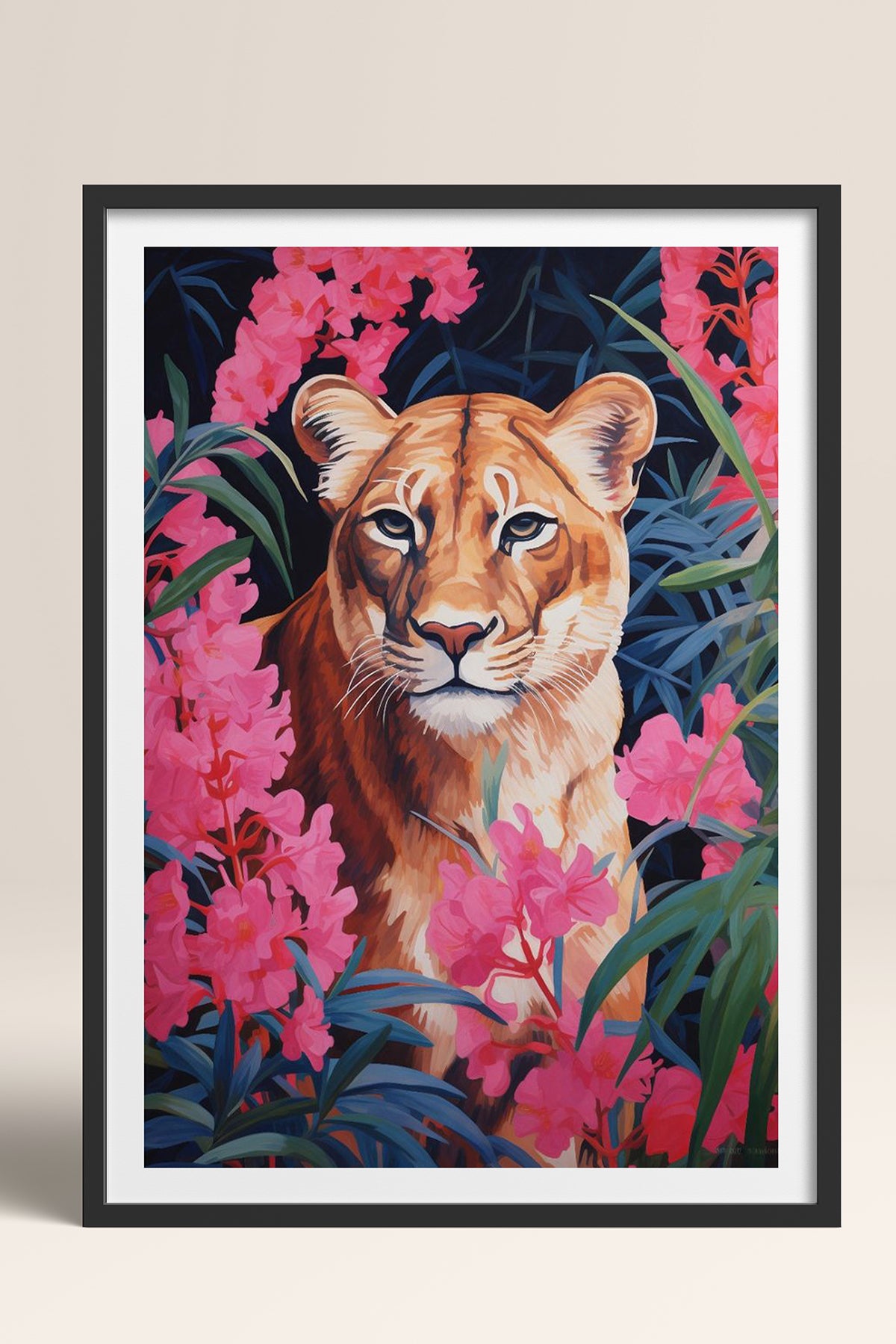 HOMEPACK Ahşap Çerçeveli Tablo Çerçeveli Poster Sanatsal Modern Duvar Dekoru TK-1079