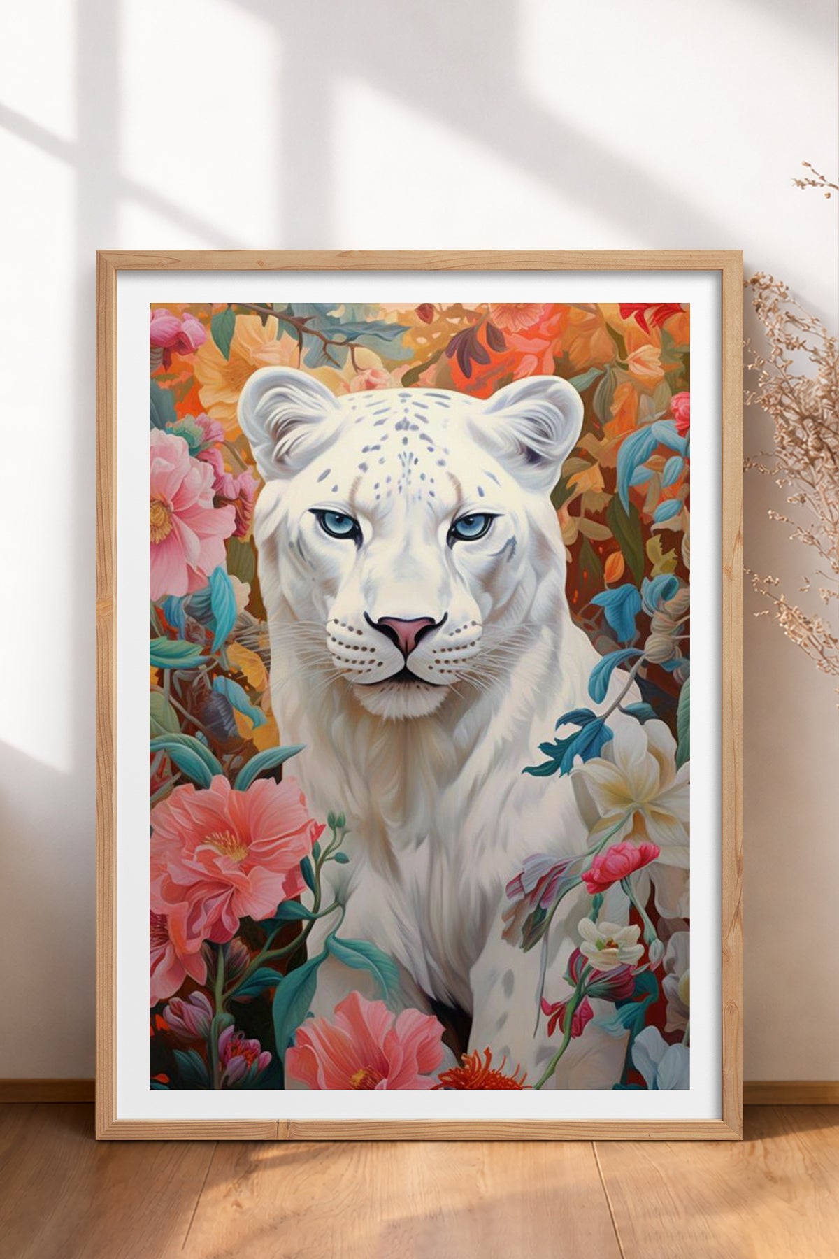 HOMEPACK Ahşap Çerçeveli Tablo Çerçeveli Poster Sanatsal Modern Duvar Dekoru TK-1080