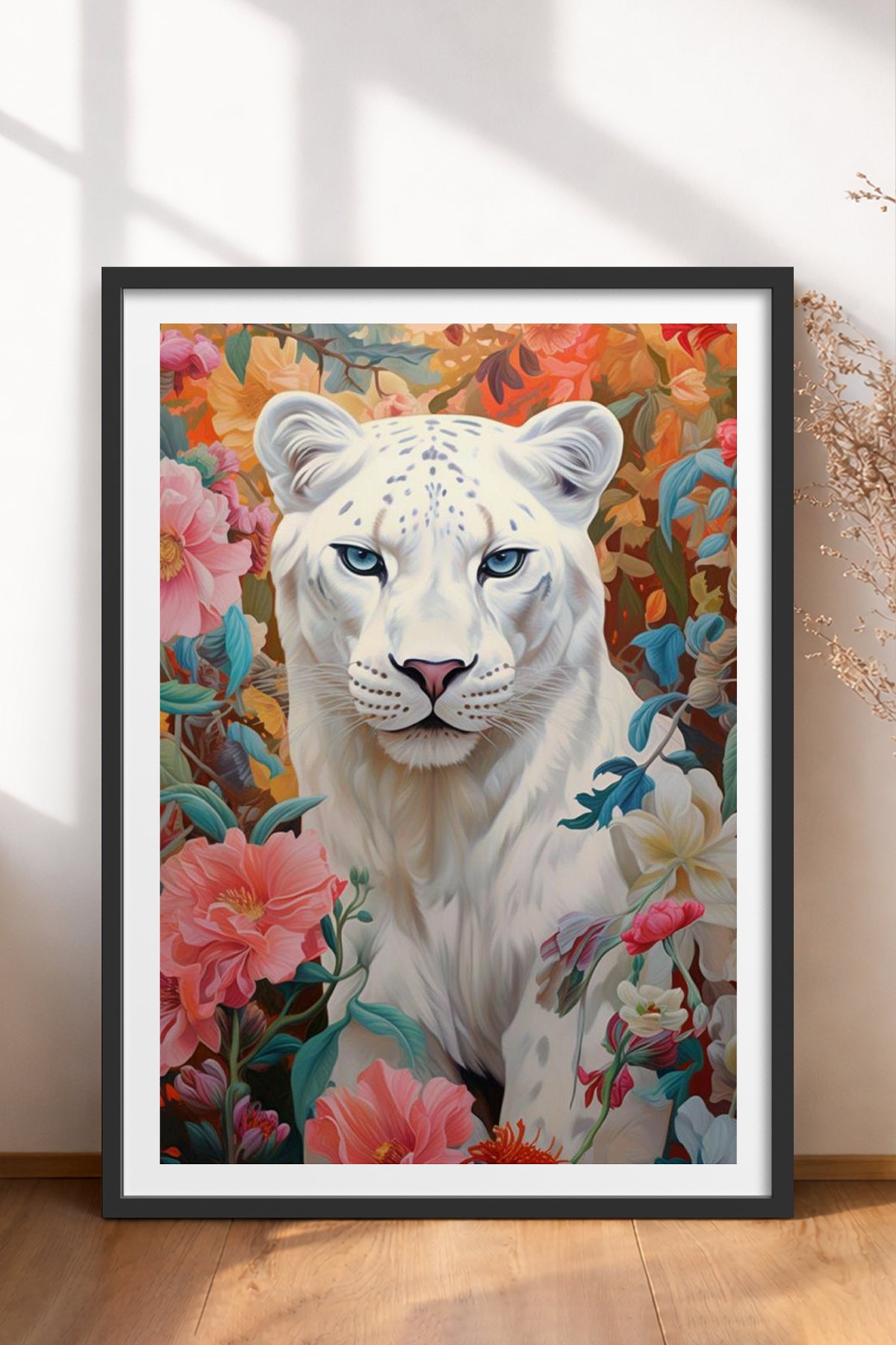 HOMEPACK Ahşap Çerçeveli Tablo Çerçeveli Poster Sanatsal Modern Duvar Dekoru TK-1080