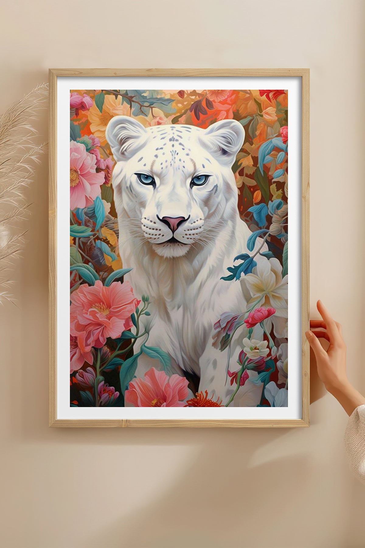 HOMEPACK Ahşap Çerçeveli Tablo Çerçeveli Poster Sanatsal Modern Duvar Dekoru TK-1080