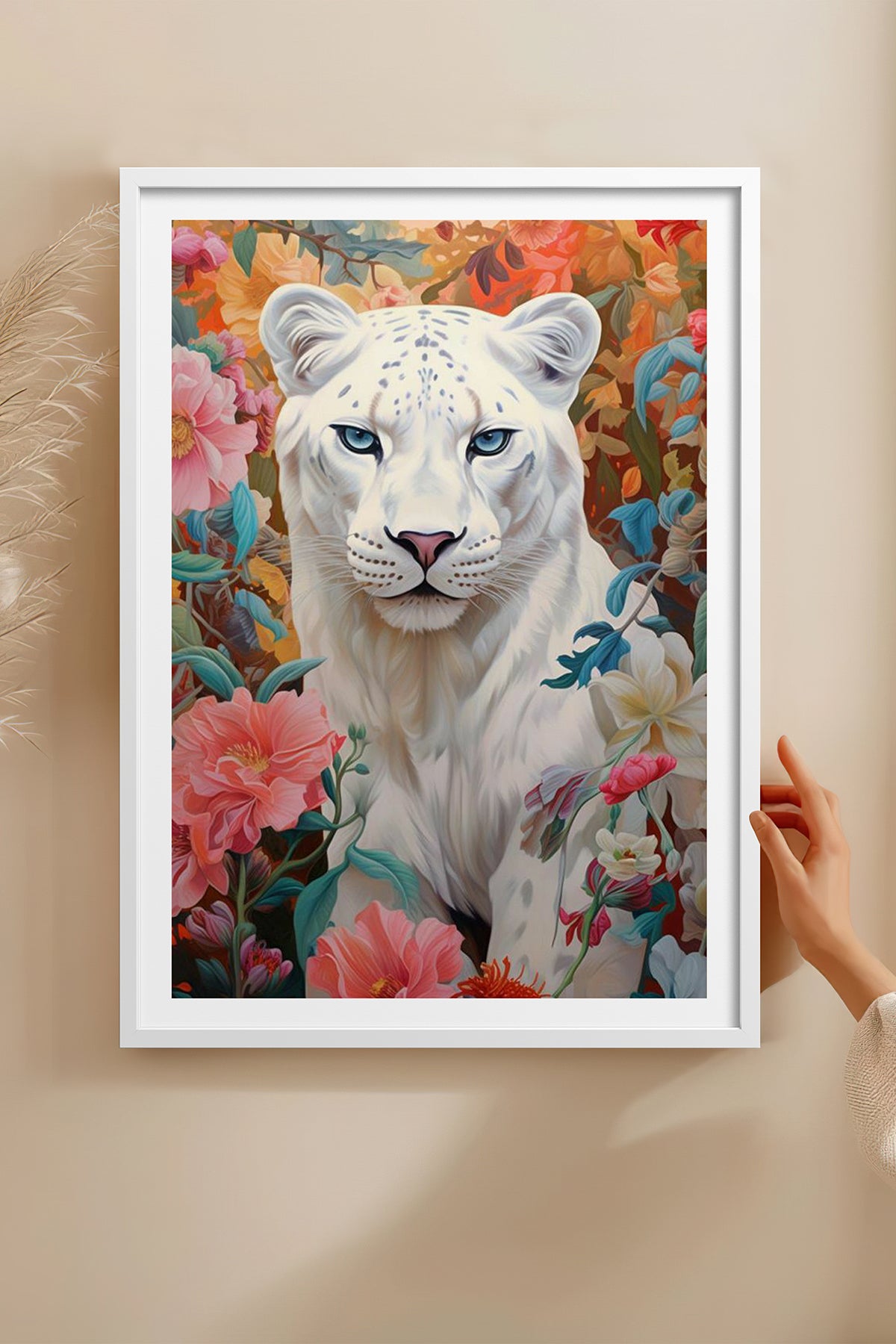 HOMEPACK Ahşap Çerçeveli Tablo Çerçeveli Poster Sanatsal Modern Duvar Dekoru TK-1080