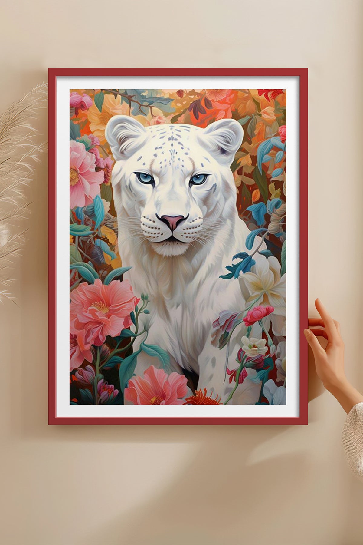 HOMEPACK Ahşap Çerçeveli Tablo Çerçeveli Poster Sanatsal Modern Duvar Dekoru TK-1080
