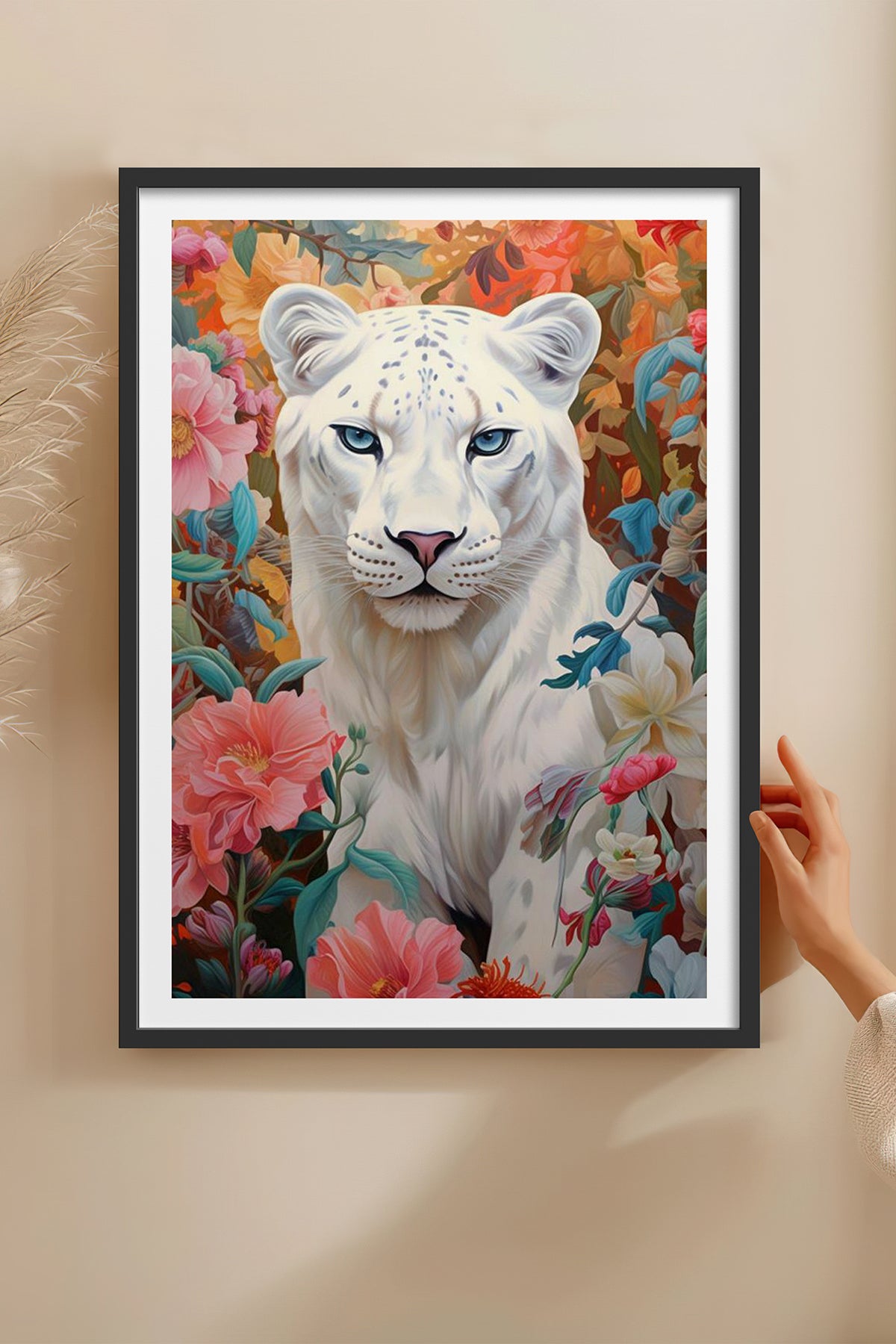 HOMEPACK Ahşap Çerçeveli Tablo Çerçeveli Poster Sanatsal Modern Duvar Dekoru TK-1080