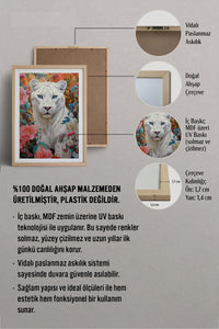 HOMEPACK Ahşap Çerçeveli Tablo Çerçeveli Poster Sanatsal Modern Duvar Dekoru TK-1080