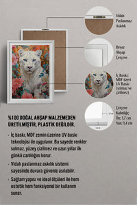 HOMEPACK Ahşap Çerçeveli Tablo Çerçeveli Poster Sanatsal Modern Duvar Dekoru TK-1080