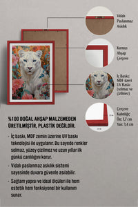 HOMEPACK Ahşap Çerçeveli Tablo Çerçeveli Poster Sanatsal Modern Duvar Dekoru TK-1080