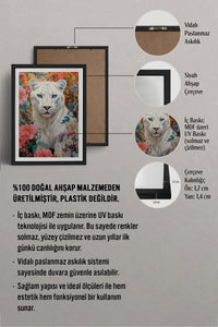 HOMEPACK Ahşap Çerçeveli Tablo Çerçeveli Poster Sanatsal Modern Duvar Dekoru TK-1080
