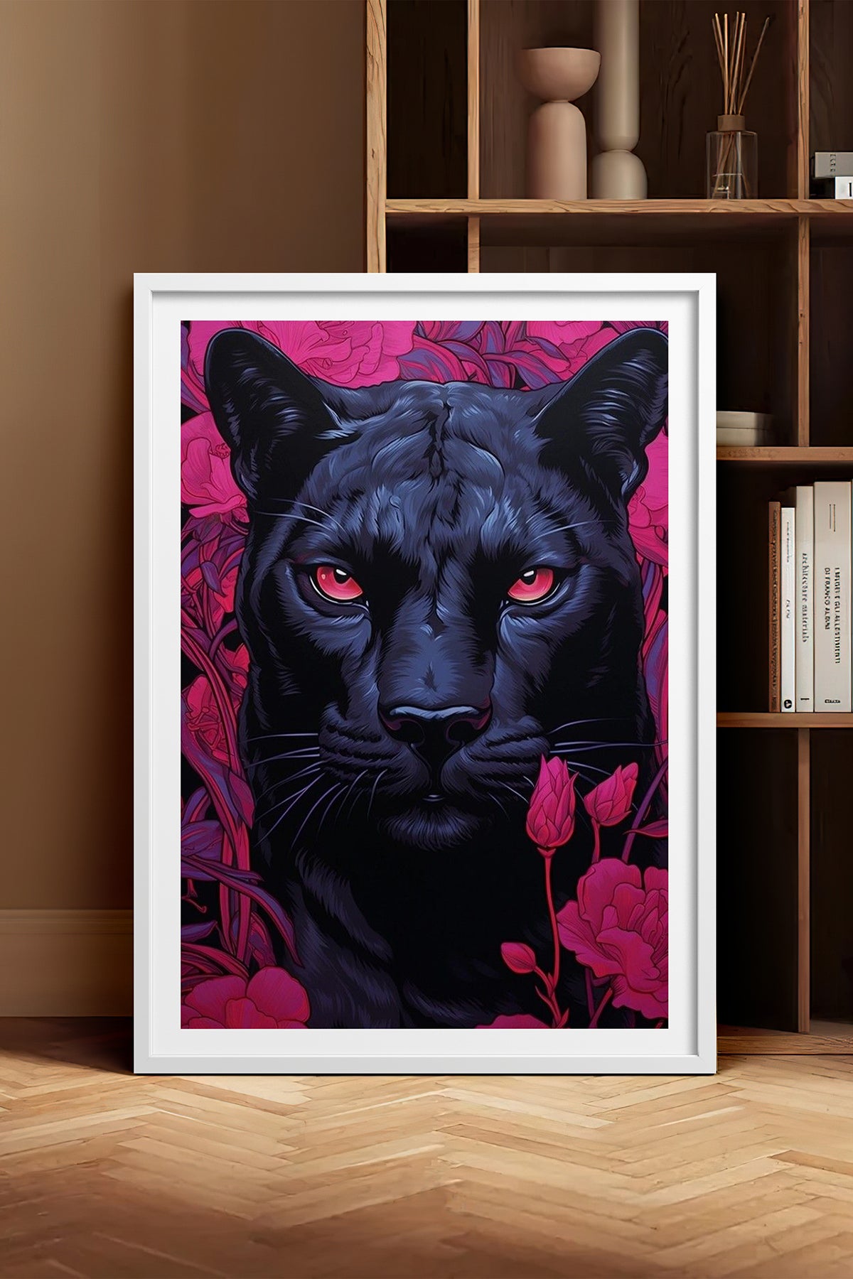 HOMEPACK Ahşap Çerçeveli Tablo Çerçeveli Poster Sanatsal Modern Duvar Dekoru TK-1081