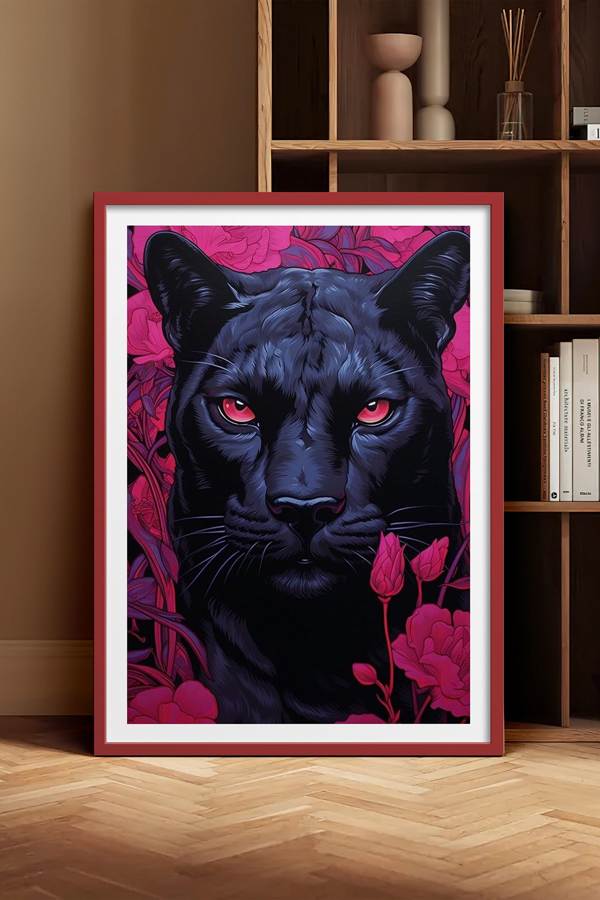 HOMEPACK Ahşap Çerçeveli Tablo Çerçeveli Poster Sanatsal Modern Duvar Dekoru TK-1081