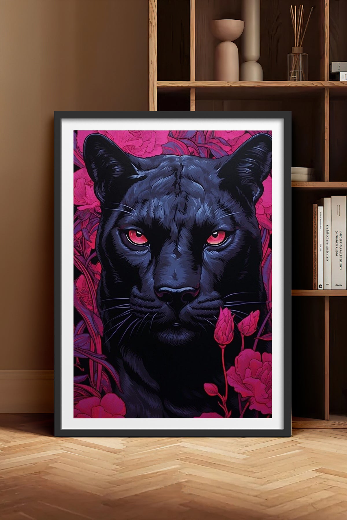 HOMEPACK Ahşap Çerçeveli Tablo Çerçeveli Poster Sanatsal Modern Duvar Dekoru TK-1081