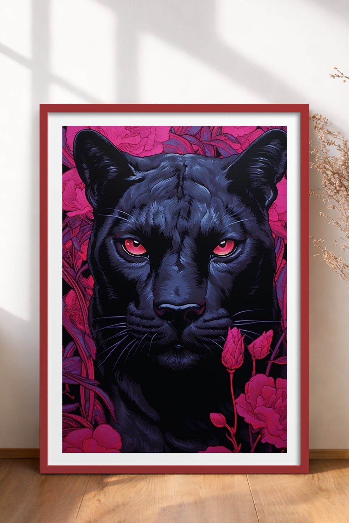 HOMEPACK Ahşap Çerçeveli Tablo Çerçeveli Poster Sanatsal Modern Duvar Dekoru TK-1081