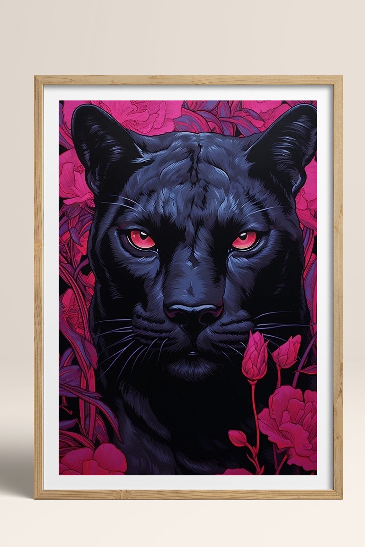 HOMEPACK Ahşap Çerçeveli Tablo Çerçeveli Poster Sanatsal Modern Duvar Dekoru TK-1081