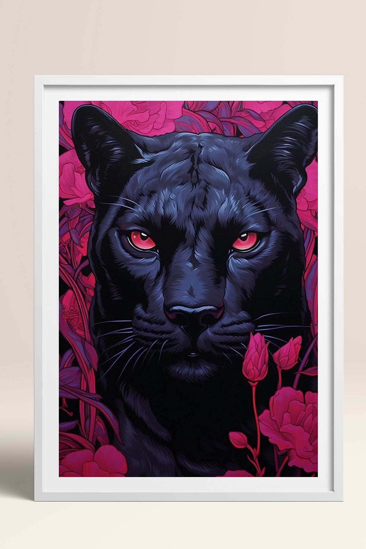 HOMEPACK Ahşap Çerçeveli Tablo Çerçeveli Poster Sanatsal Modern Duvar Dekoru TK-1081