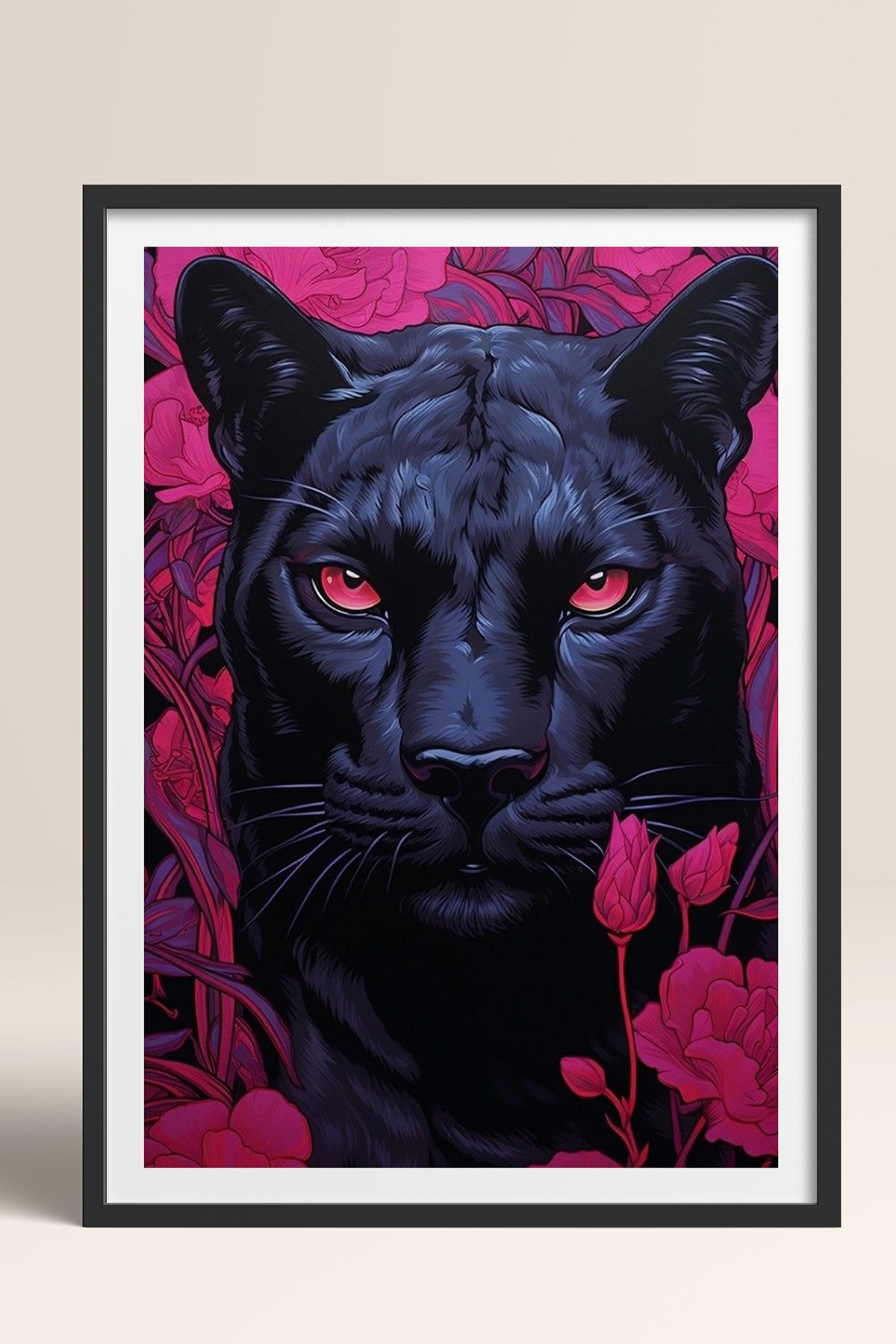 HOMEPACK Ahşap Çerçeveli Tablo Çerçeveli Poster Sanatsal Modern Duvar Dekoru TK-1081