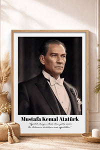 HOMEPACK Ahşap Çerçeveli Tablo Çerçeveli Poster Sanatsal Modern Duvar Dekoru TK-10813