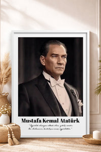 HOMEPACK Ahşap Çerçeveli Tablo Çerçeveli Poster Sanatsal Modern Duvar Dekoru TK-10813