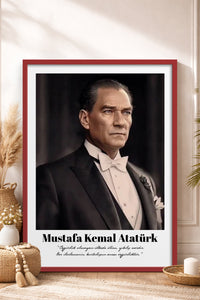 HOMEPACK Ahşap Çerçeveli Tablo Çerçeveli Poster Sanatsal Modern Duvar Dekoru TK-10813