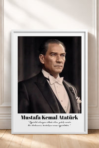 HOMEPACK Ahşap Çerçeveli Tablo Çerçeveli Poster Sanatsal Modern Duvar Dekoru TK-10813