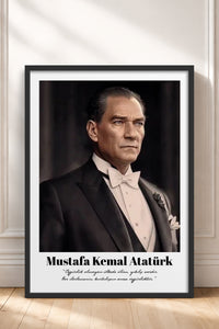 HOMEPACK Ahşap Çerçeveli Tablo Çerçeveli Poster Sanatsal Modern Duvar Dekoru TK-10813