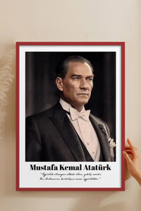 HOMEPACK Ahşap Çerçeveli Tablo Çerçeveli Poster Sanatsal Modern Duvar Dekoru TK-10813
