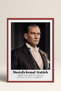 HOMEPACK Ahşap Çerçeveli Tablo Çerçeveli Poster Sanatsal Modern Duvar Dekoru TK-10813