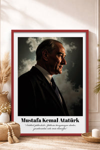 HOMEPACK Ahşap Çerçeveli Tablo Çerçeveli Poster Sanatsal Modern Duvar Dekoru TK-10815