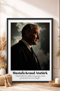 HOMEPACK Ahşap Çerçeveli Tablo Çerçeveli Poster Sanatsal Modern Duvar Dekoru TK-10815