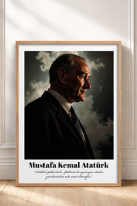 HOMEPACK Ahşap Çerçeveli Tablo Çerçeveli Poster Sanatsal Modern Duvar Dekoru TK-10815