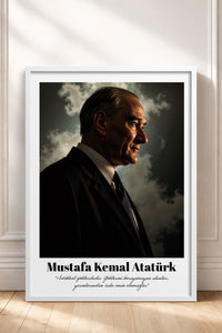 HOMEPACK Ahşap Çerçeveli Tablo Çerçeveli Poster Sanatsal Modern Duvar Dekoru TK-10815