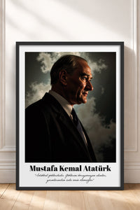 HOMEPACK Ahşap Çerçeveli Tablo Çerçeveli Poster Sanatsal Modern Duvar Dekoru TK-10815