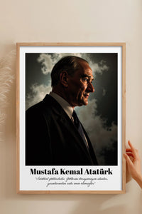 HOMEPACK Ahşap Çerçeveli Tablo Çerçeveli Poster Sanatsal Modern Duvar Dekoru TK-10815