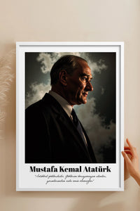 HOMEPACK Ahşap Çerçeveli Tablo Çerçeveli Poster Sanatsal Modern Duvar Dekoru TK-10815
