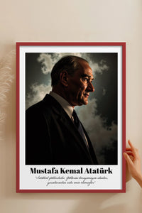 HOMEPACK Ahşap Çerçeveli Tablo Çerçeveli Poster Sanatsal Modern Duvar Dekoru TK-10815