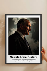 HOMEPACK Ahşap Çerçeveli Tablo Çerçeveli Poster Sanatsal Modern Duvar Dekoru TK-10815