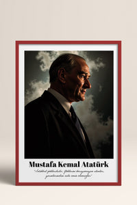 HOMEPACK Ahşap Çerçeveli Tablo Çerçeveli Poster Sanatsal Modern Duvar Dekoru TK-10815