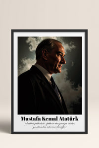 HOMEPACK Ahşap Çerçeveli Tablo Çerçeveli Poster Sanatsal Modern Duvar Dekoru TK-10815