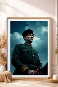 HOMEPACK Ahşap Çerçeveli Tablo Çerçeveli Poster Sanatsal Modern Duvar Dekoru TK-10816