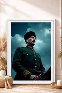HOMEPACK Ahşap Çerçeveli Tablo Çerçeveli Poster Sanatsal Modern Duvar Dekoru TK-10816