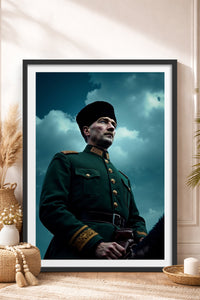 HOMEPACK Ahşap Çerçeveli Tablo Çerçeveli Poster Sanatsal Modern Duvar Dekoru TK-10816