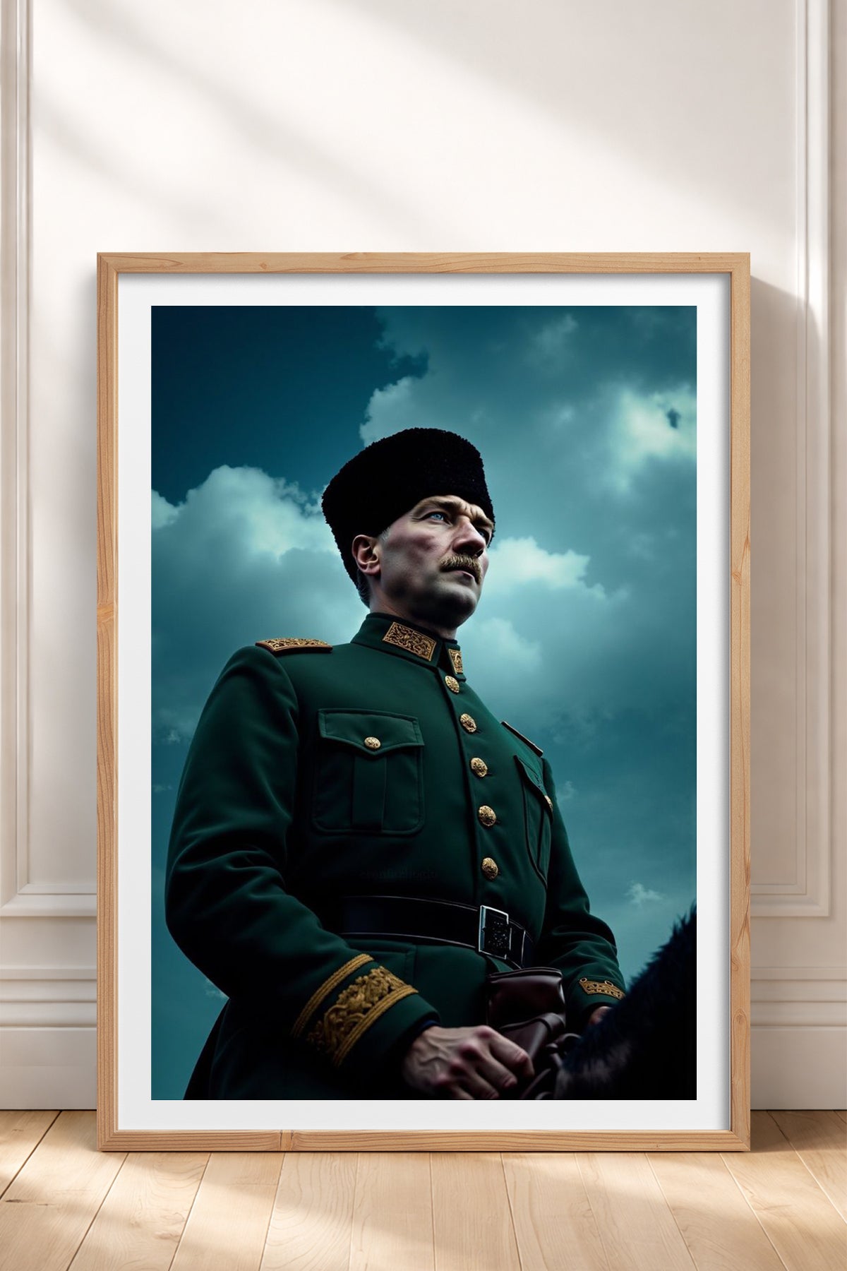 HOMEPACK Ahşap Çerçeveli Tablo Çerçeveli Poster Sanatsal Modern Duvar Dekoru TK-10816