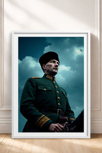 HOMEPACK Ahşap Çerçeveli Tablo Çerçeveli Poster Sanatsal Modern Duvar Dekoru TK-10816