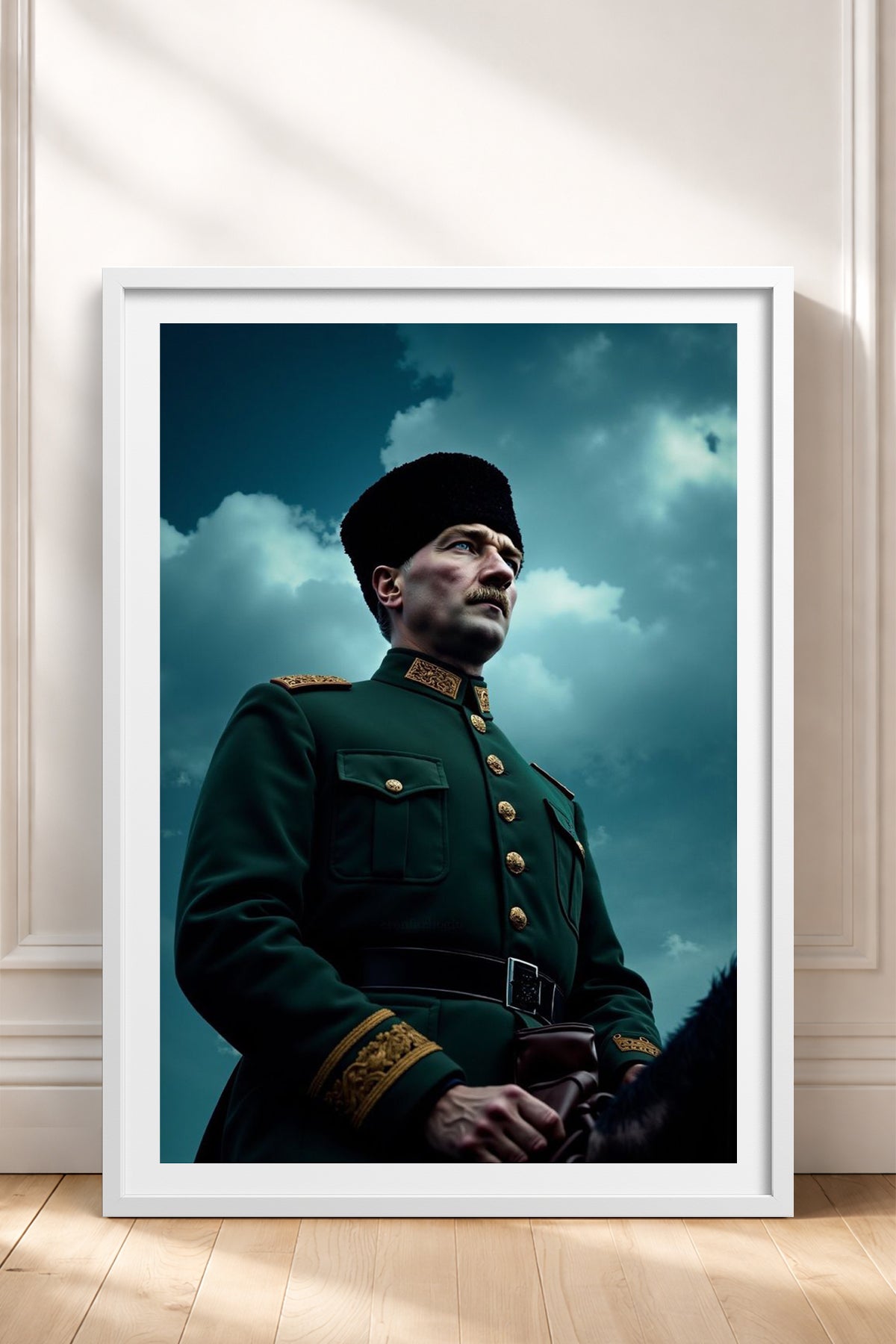 HOMEPACK Ahşap Çerçeveli Tablo Çerçeveli Poster Sanatsal Modern Duvar Dekoru TK-10816