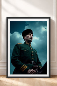 HOMEPACK Ahşap Çerçeveli Tablo Çerçeveli Poster Sanatsal Modern Duvar Dekoru TK-10816