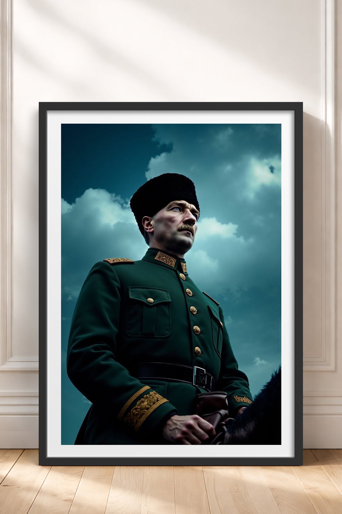 HOMEPACK Ahşap Çerçeveli Tablo Çerçeveli Poster Sanatsal Modern Duvar Dekoru TK-10816