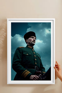 HOMEPACK Ahşap Çerçeveli Tablo Çerçeveli Poster Sanatsal Modern Duvar Dekoru TK-10816