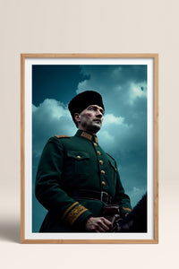 HOMEPACK Ahşap Çerçeveli Tablo Çerçeveli Poster Sanatsal Modern Duvar Dekoru TK-10816