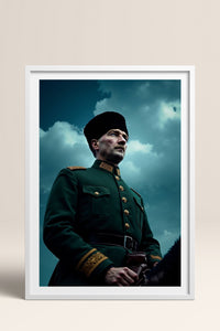 HOMEPACK Ahşap Çerçeveli Tablo Çerçeveli Poster Sanatsal Modern Duvar Dekoru TK-10816