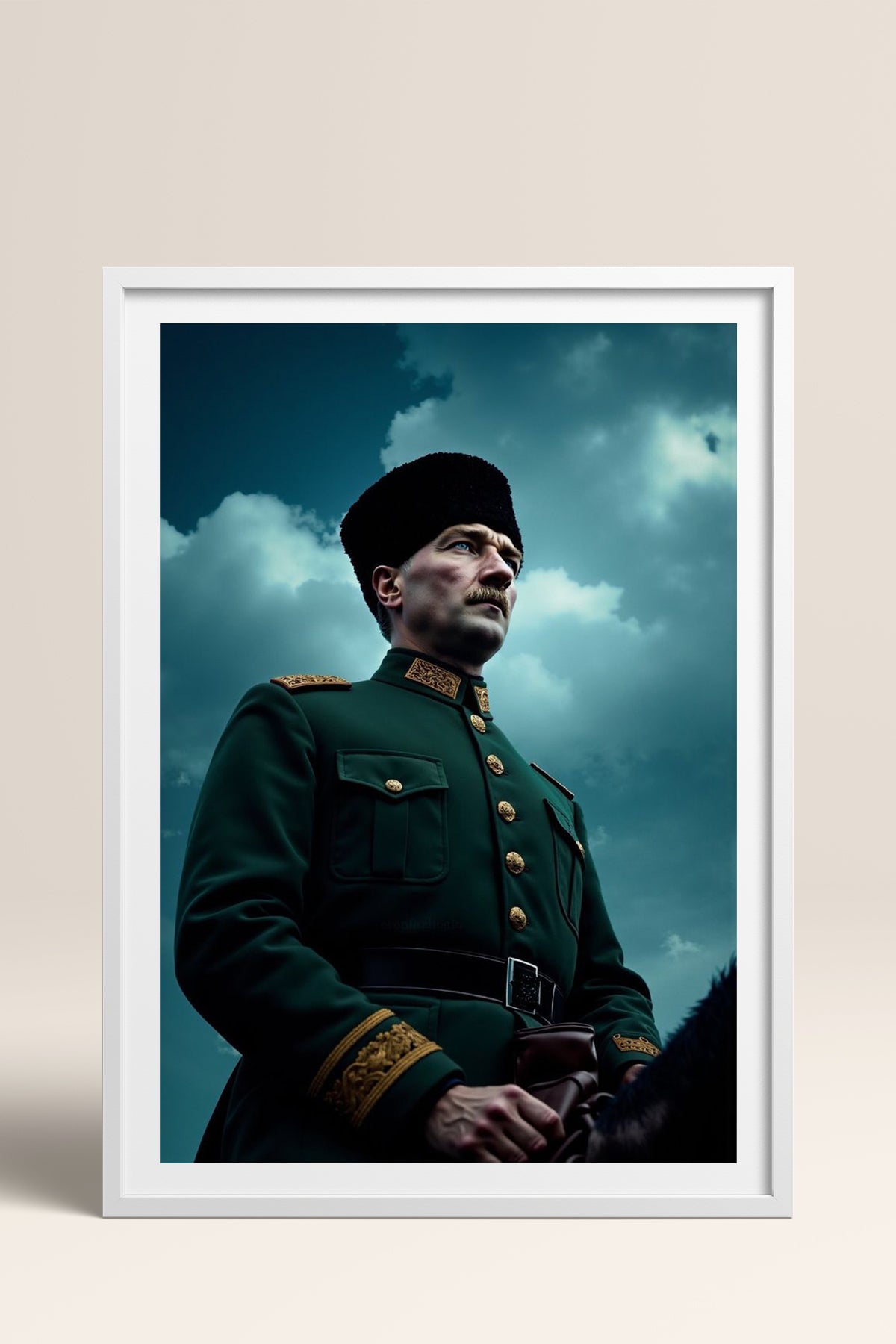 HOMEPACK Ahşap Çerçeveli Tablo Çerçeveli Poster Sanatsal Modern Duvar Dekoru TK-10816