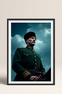 HOMEPACK Ahşap Çerçeveli Tablo Çerçeveli Poster Sanatsal Modern Duvar Dekoru TK-10816