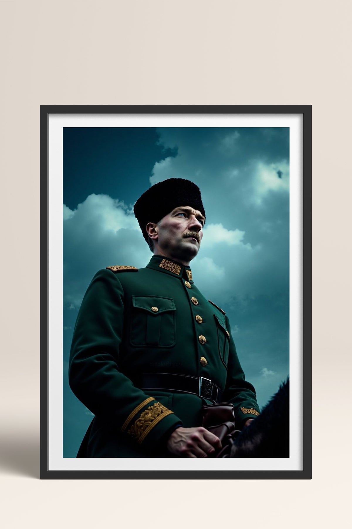 HOMEPACK Ahşap Çerçeveli Tablo Çerçeveli Poster Sanatsal Modern Duvar Dekoru TK-10816